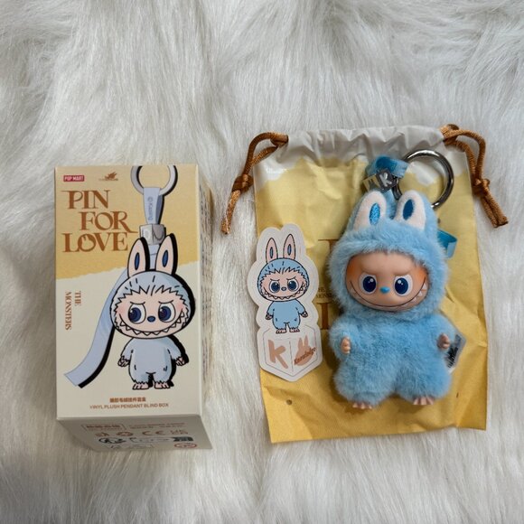 AUTHENTIC Labubu Pin for Love Plush Pendant + Letter Pendant Set – K - Picture 2 of 5